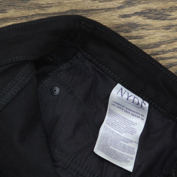 NWT NYDJ Womens Plus Size Sheri Slim Jeans WNBBSS8518 Black 20W - Picture 12 of 13